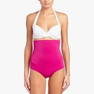 NEW SPANX Women’s Berry Pink High Rise Swim Bottom Size 12